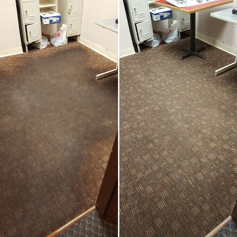 Office Carpet Cleaning Before and After