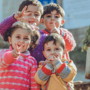 kids smiling for photo
