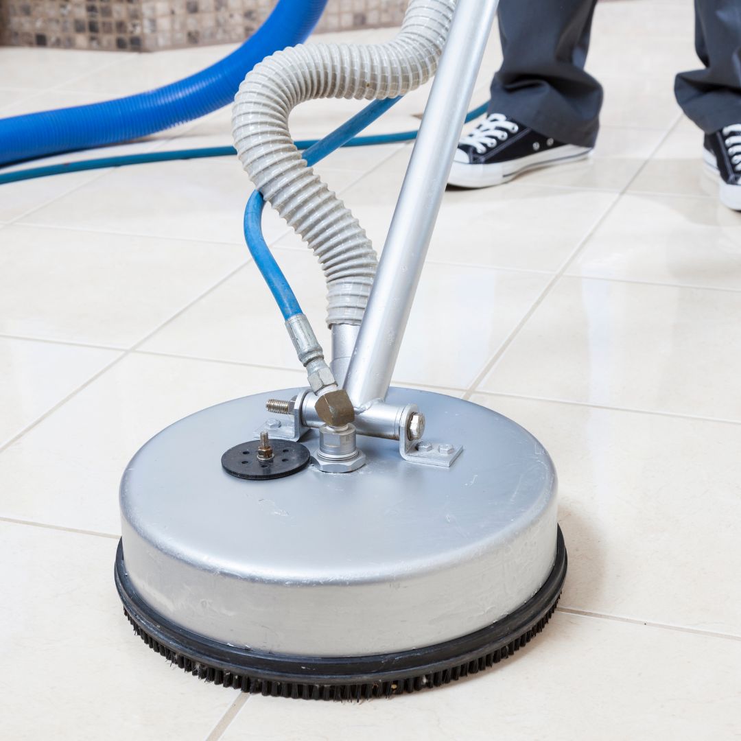 Our Powerful, Deep Tile & Grout Cleaning Process